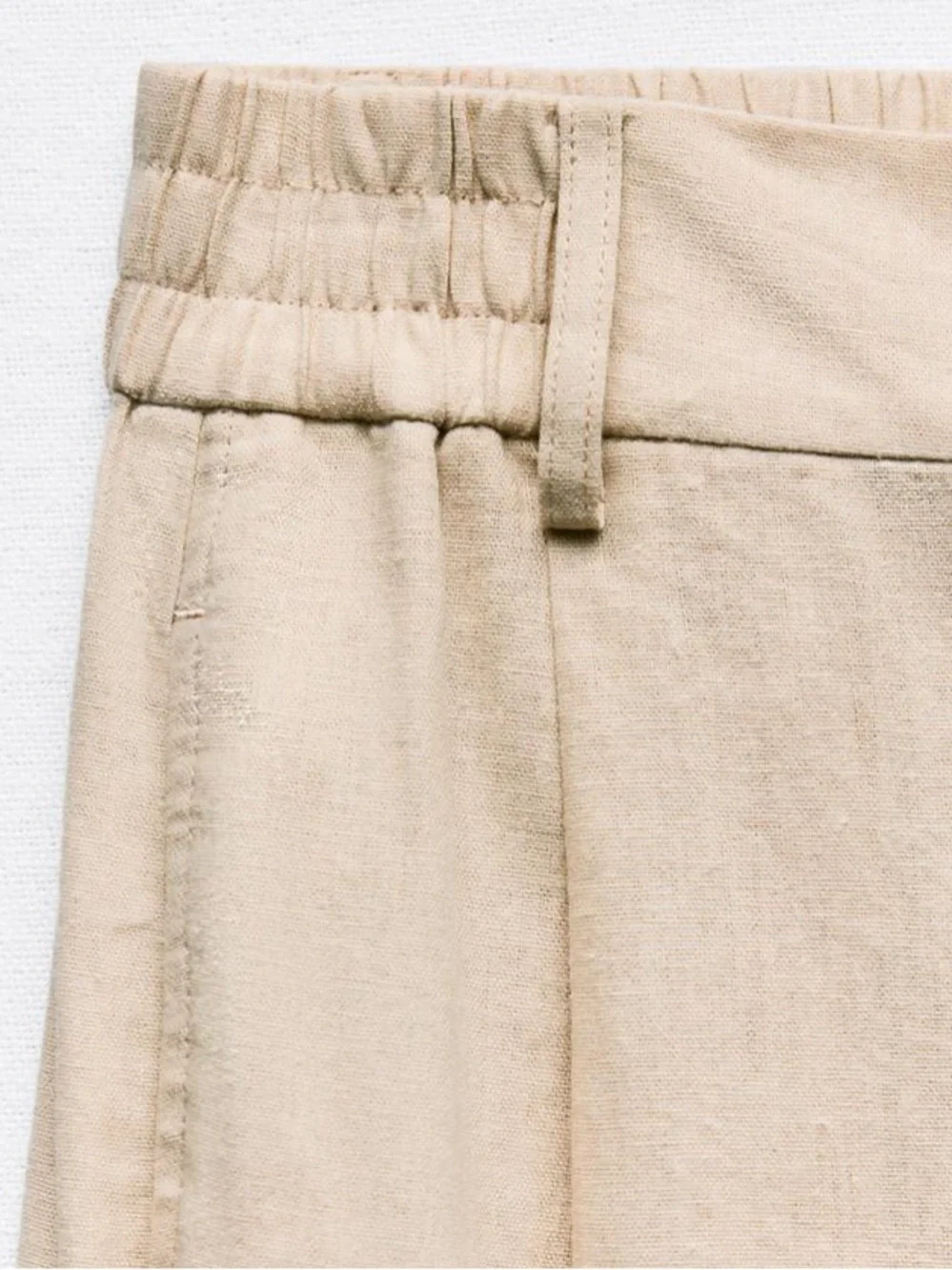 🔸NWT🔸 Zara Linen Blend Jogger Pants in Sand - XS